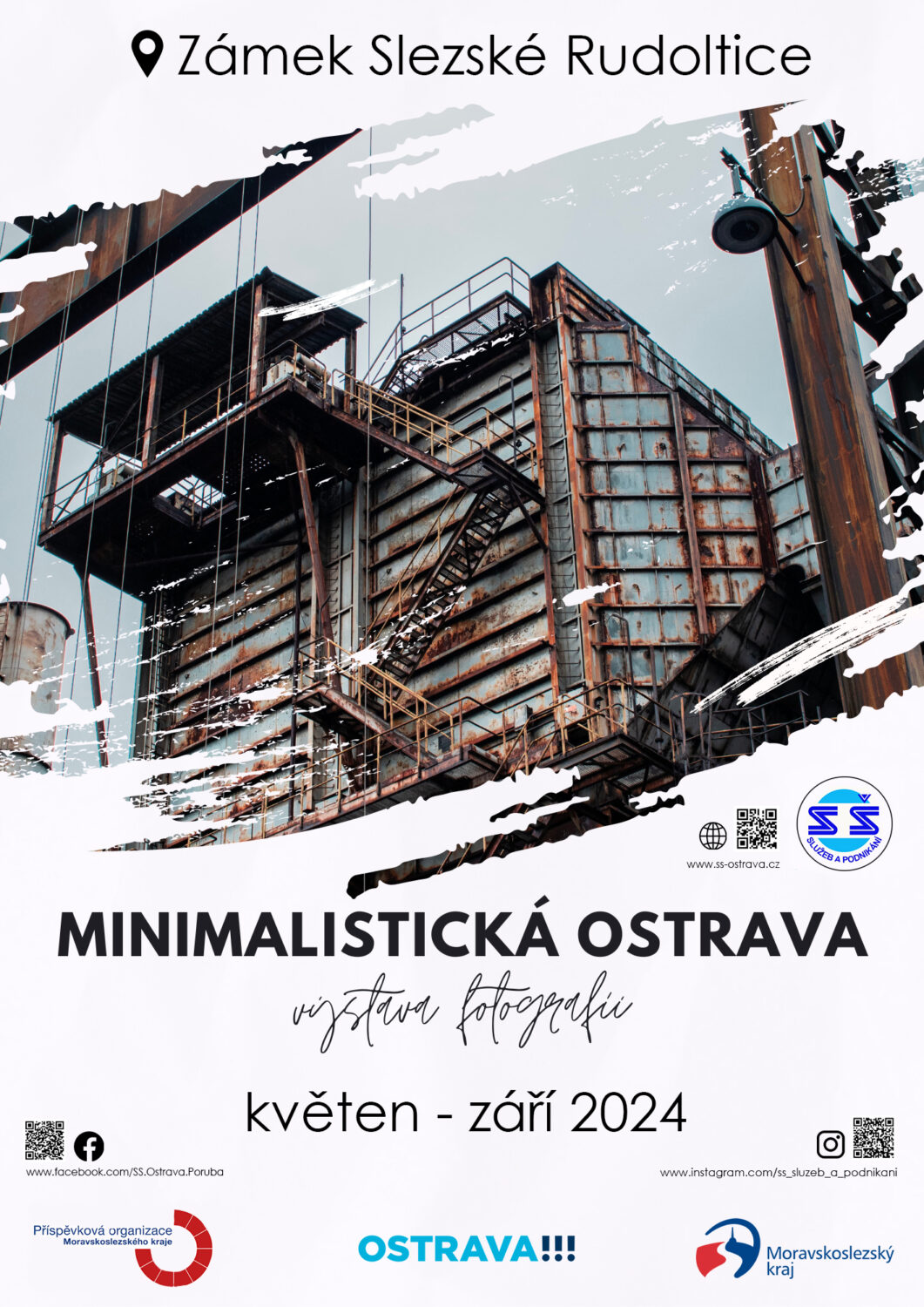 Plakát k výstavě Minimalistická Ostrava